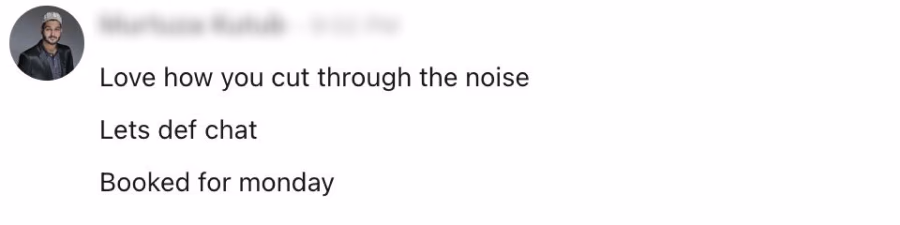 Client reply screenshot